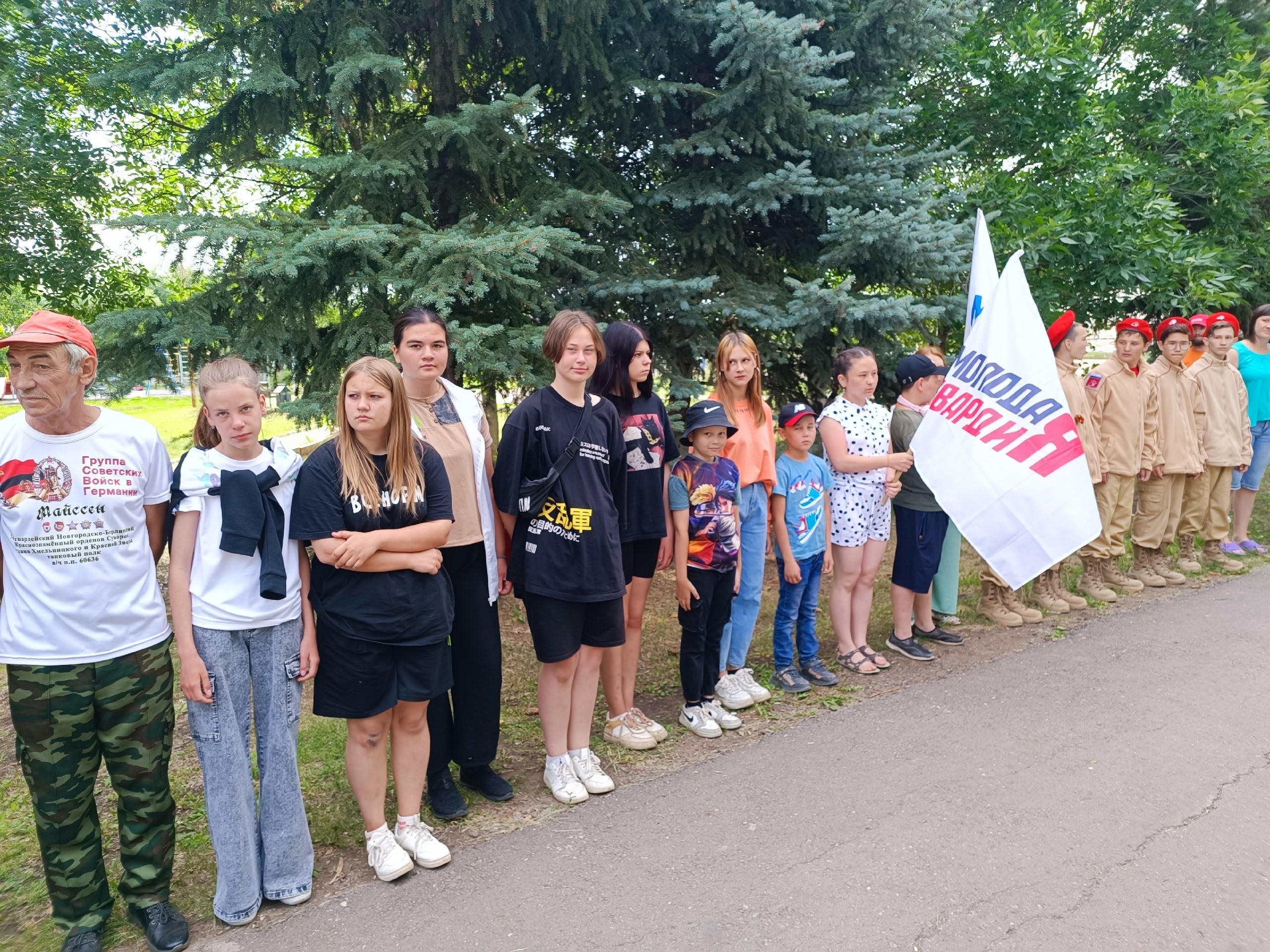 В селе Раевский прошёл митинг, посвящённый Дню ветерана боевых действий
