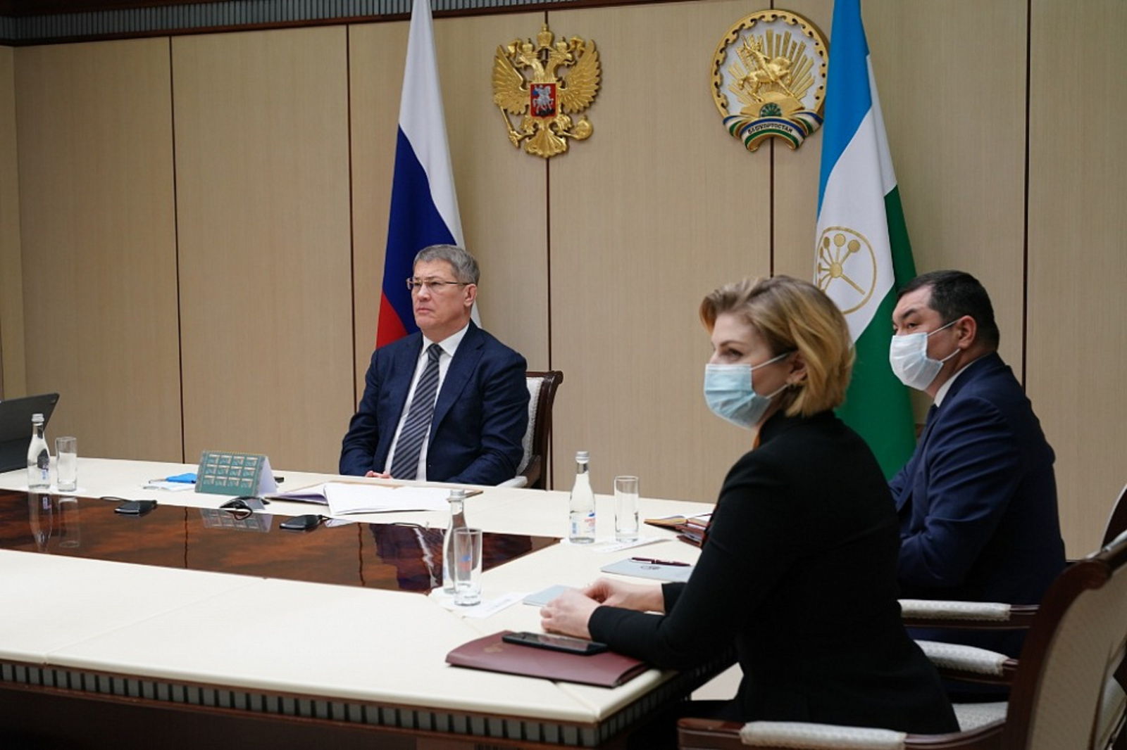Радий Хабиров принял участие в заседании президиума Координационного совета при Правительстве России по борьбе с коронавирусом