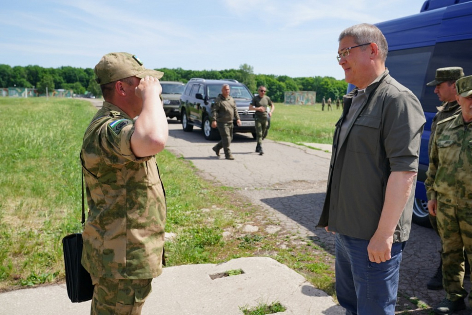 Радий Хабиров посетил площадку боевого слаживания подразделений полка «Башкортостан»