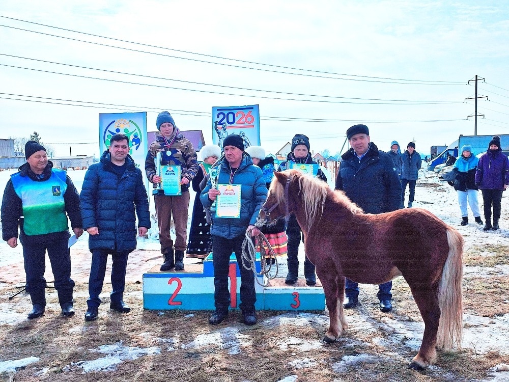 В Альшеевском районе прошли захватывающие зимние конноспортивные скачки