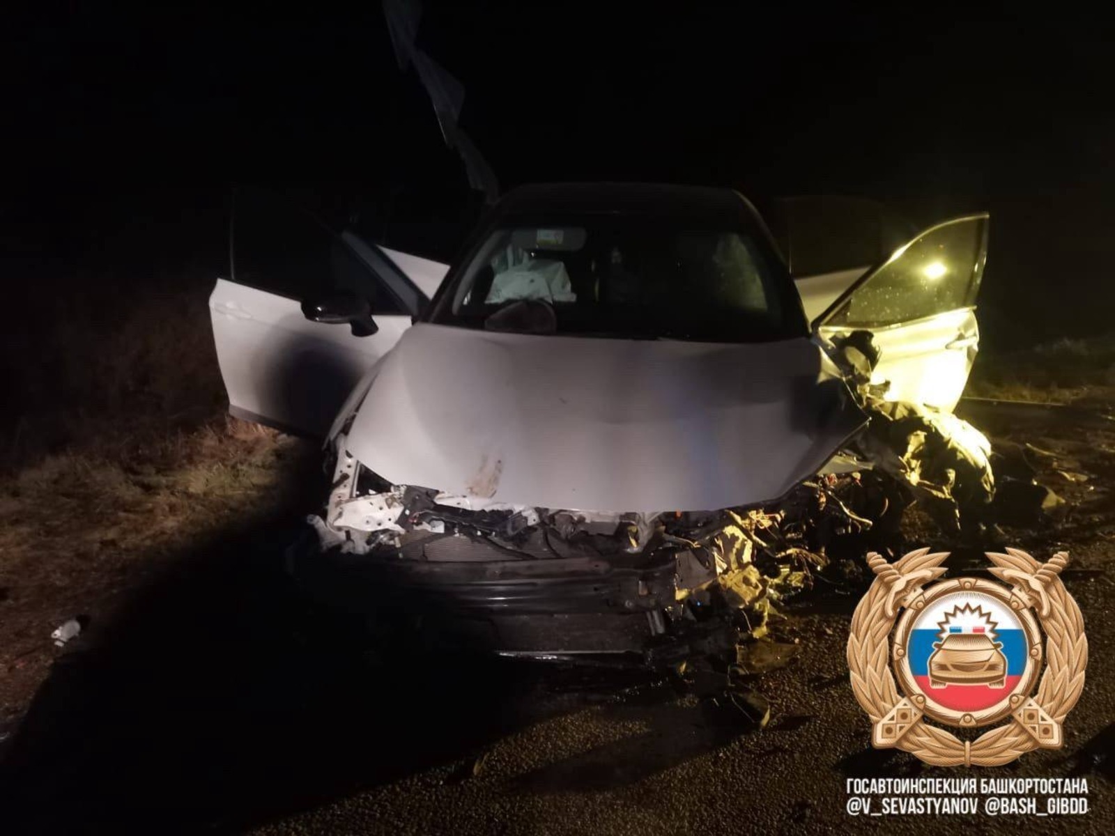 В Башкирии в ДТП с участием трех машин погибли двое мужчин